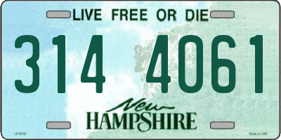 NH license plate 3144061