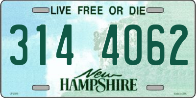 NH license plate 3144062