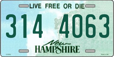 NH license plate 3144063