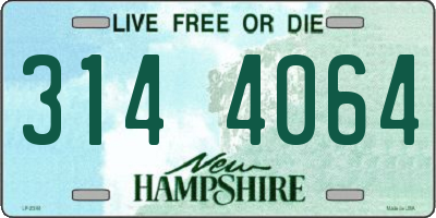 NH license plate 3144064