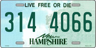 NH license plate 3144066
