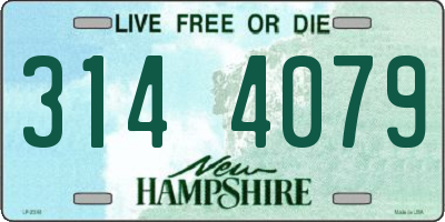 NH license plate 3144079