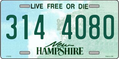NH license plate 3144080