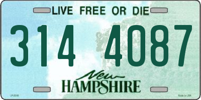 NH license plate 3144087