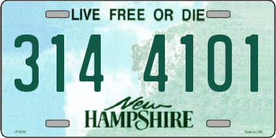 NH license plate 3144101