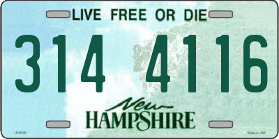 NH license plate 3144116