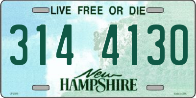 NH license plate 3144130