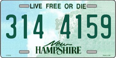 NH license plate 3144159