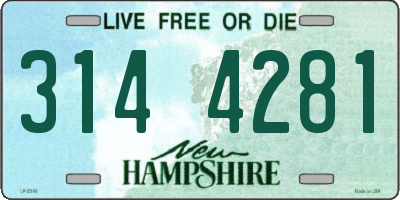 NH license plate 3144281
