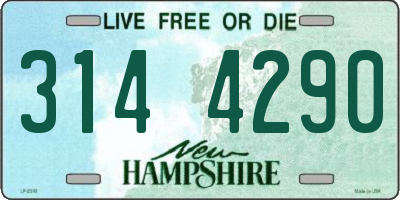 NH license plate 3144290