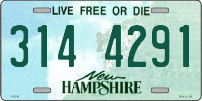 NH license plate 3144291