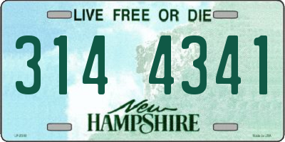 NH license plate 3144341