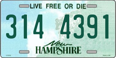 NH license plate 3144391