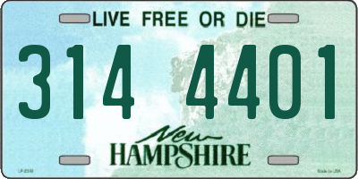 NH license plate 3144401