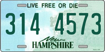 NH license plate 3144573