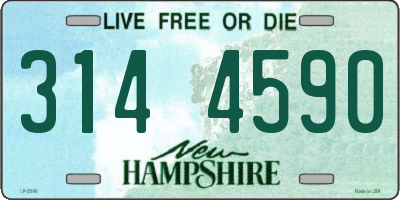 NH license plate 3144590