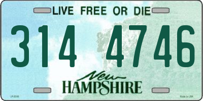 NH license plate 3144746