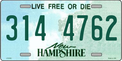 NH license plate 3144762