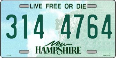 NH license plate 3144764
