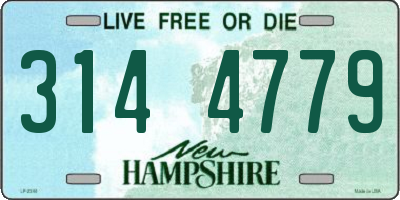 NH license plate 3144779