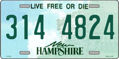NH license plate 3144824