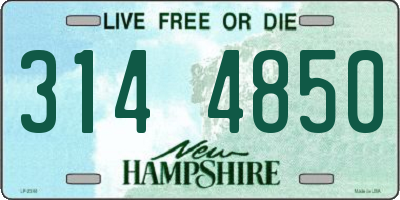 NH license plate 3144850