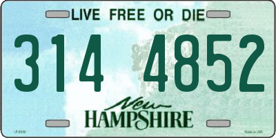 NH license plate 3144852