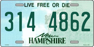 NH license plate 3144862