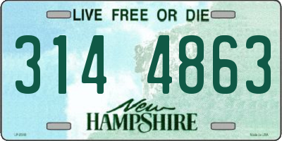 NH license plate 3144863