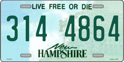 NH license plate 3144864