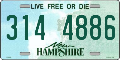 NH license plate 3144886