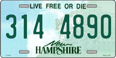 NH license plate 3144890
