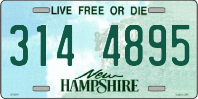 NH license plate 3144895