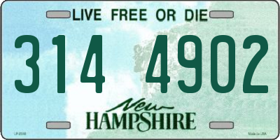 NH license plate 3144902