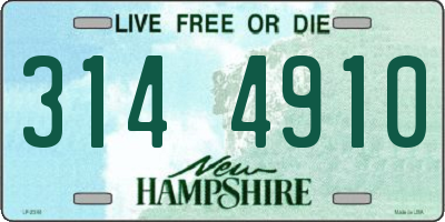 NH license plate 3144910
