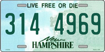 NH license plate 3144969