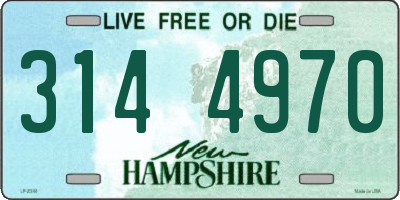 NH license plate 3144970