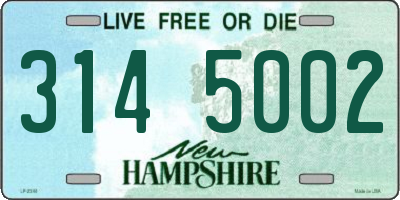 NH license plate 3145002