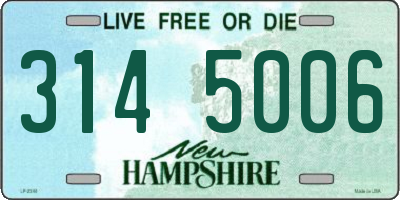 NH license plate 3145006