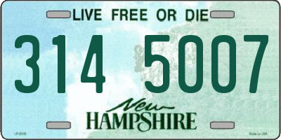 NH license plate 3145007