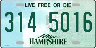 NH license plate 3145016