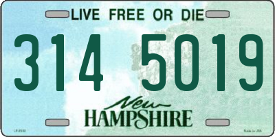 NH license plate 3145019
