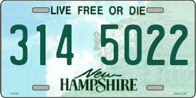 NH license plate 3145022