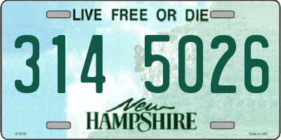 NH license plate 3145026