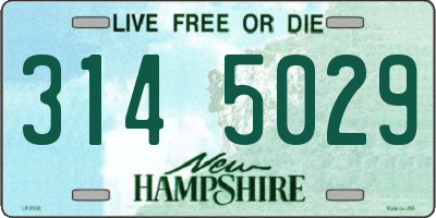 NH license plate 3145029