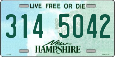 NH license plate 3145042