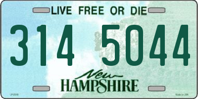 NH license plate 3145044