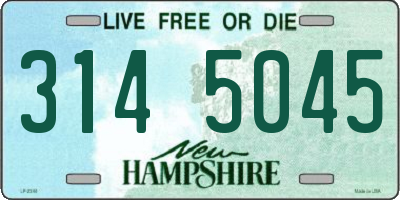 NH license plate 3145045
