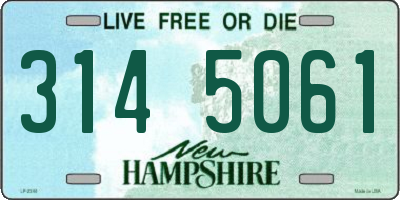 NH license plate 3145061