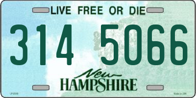 NH license plate 3145066